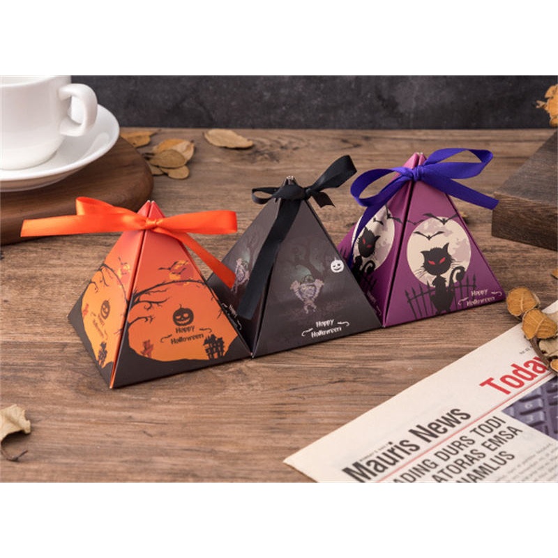 Adorable Spooky Halloween Candy Boxes Wholesale Cartoon Paper Treat Box for Chocolate Cookie Packaging – Adorable Spooky Halloween Candy Boxes and Wholesale Box price