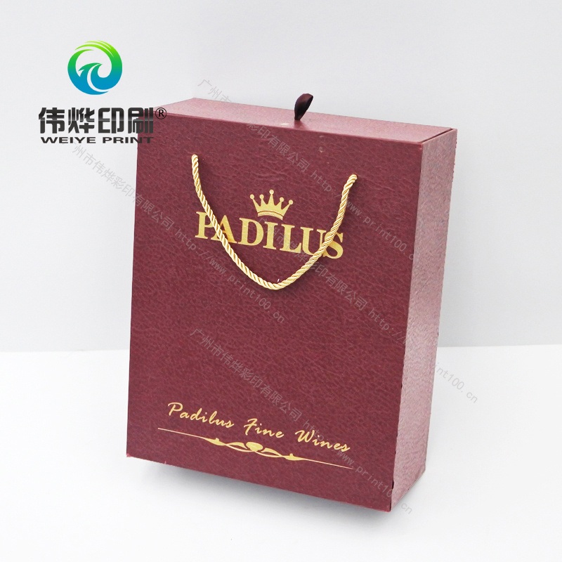 Unique Fancy Paper Printing Wine Gift Drink Packaging Box (with Hot Stamping) – Cardboard Box and Wine Packaging Box price
