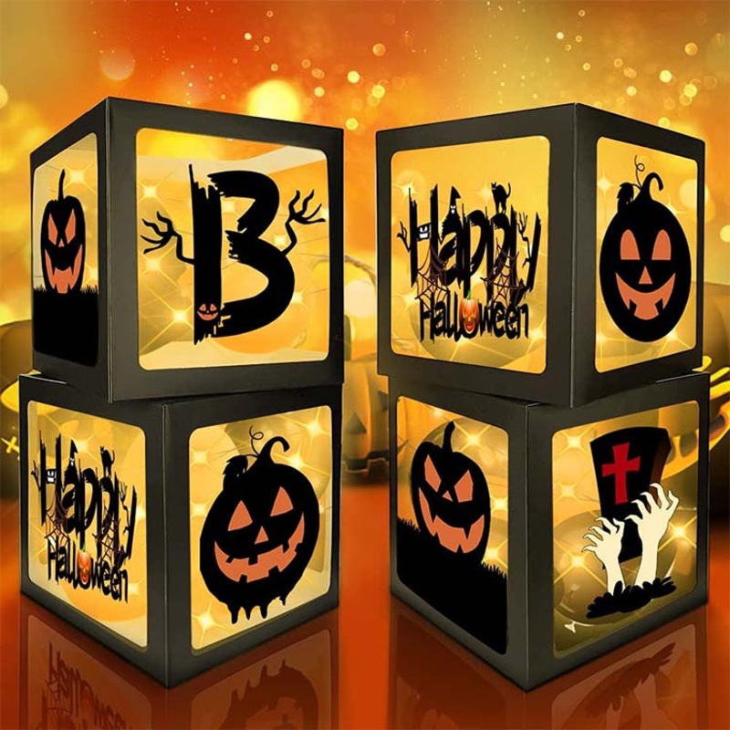 Colored Halloween Festival Party Balloon Box Custom Printing – Balloon Box and Custom Box price