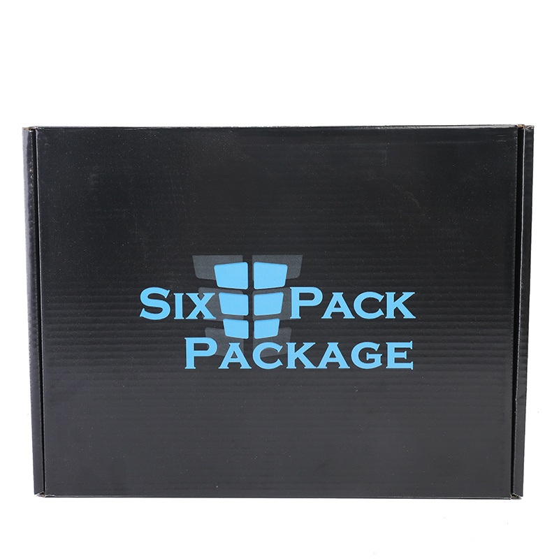 Black and Blue Corrugated Folding Customized Cosmetic Cardboard Shipping Paper Box Shipping with Logo – Gift Box Christmas and Jewelry Packaging price