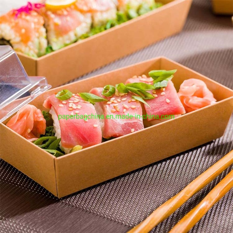 Brown Kraft Food Grade Sushi Packing Take out Boxes – Cardboard Box and Custom Box price