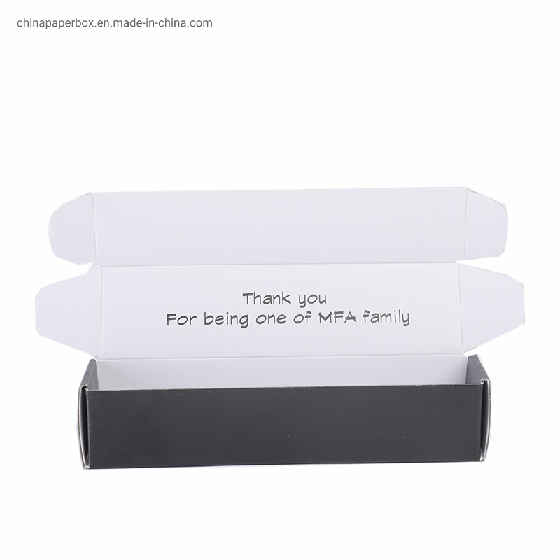 Custom Logo Corrugated Shipping Box Gift Mailer Long Black Boxes – Cardboard Box and Food Box price