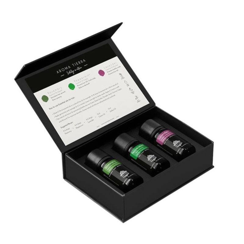 Custom Logo Empty Paper Cardboard Box Aromatherapy Essential Oil Set Gift Packaging Box – Magnetic Box and Custom Box price