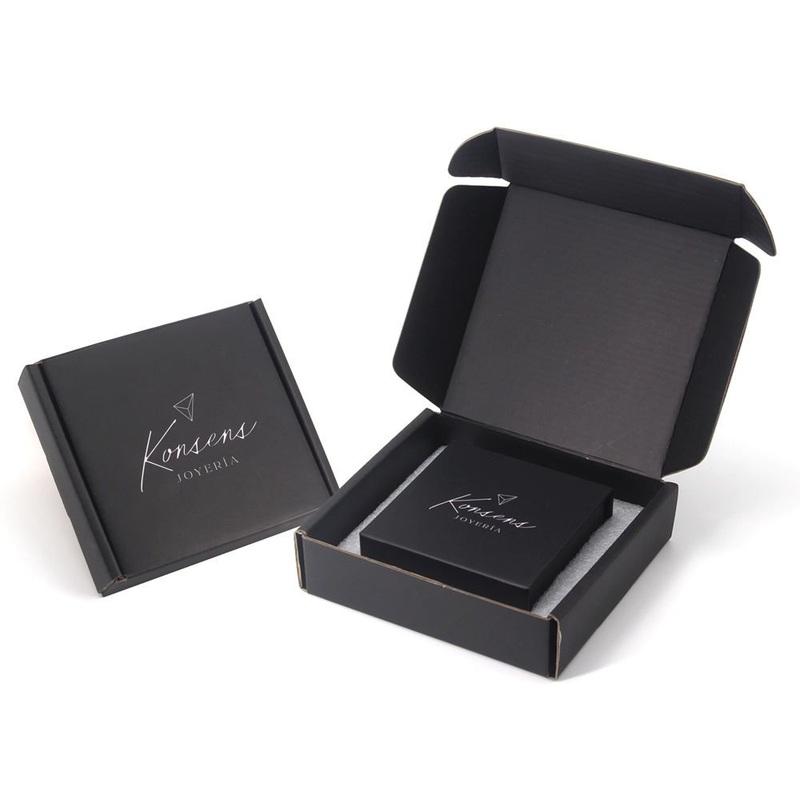 Custom Logo Black Mini Small Corrugated Paper Jewellery Jewelry Ring Box Packaging in Bulk – Small Ring Box and Magnetic Paper Ring Box price