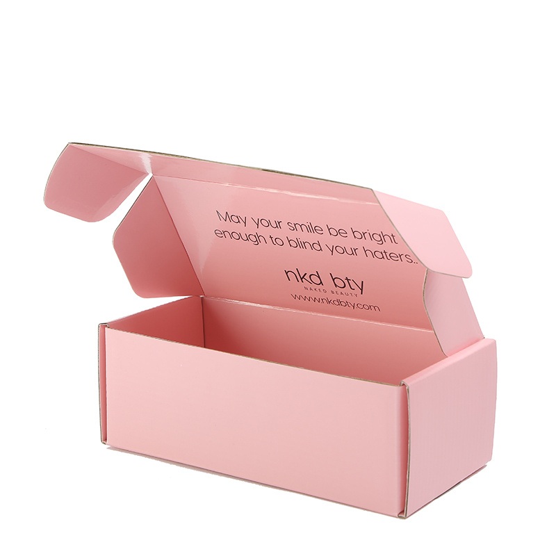 Luxury Custom Mailer Color Printing Pink Mailer Corrugated Garment Hat Boxes for Packiging Gift Box – Shipping Boxes with Inserts and Cosmetic Box price