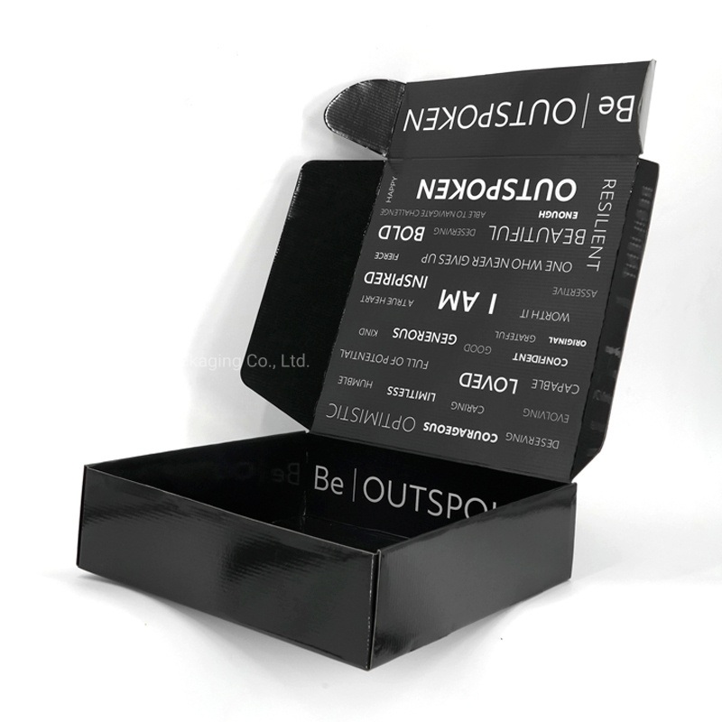Black Offset Printing Glossy Shipping Boxes Custom – Cardboard Box and Packaging Boxes price