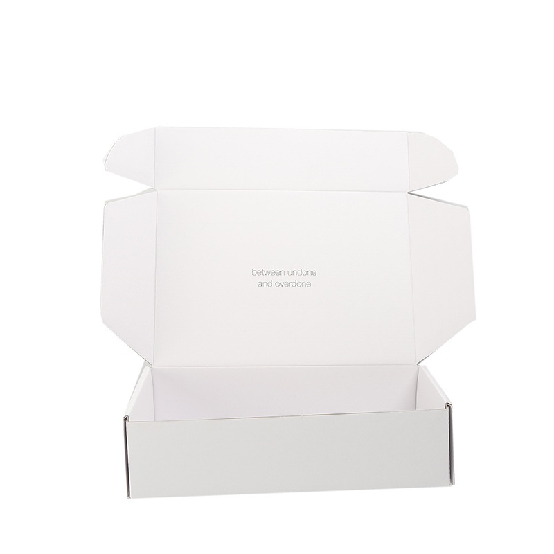 Wholesale Custom Size White Box Black Logo Packaging Paper Box – Cardboard Box and Custom Box price
