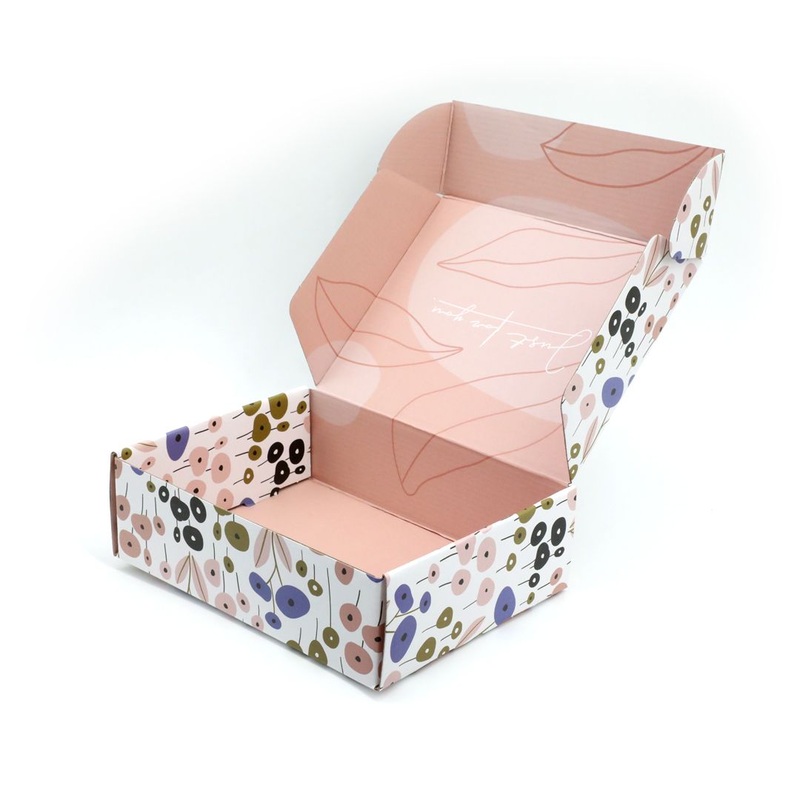 Cmyk Printing Customized Size Pink Shipping Boxes – E Flute Corrugated Mailer Box and Food Packaging price