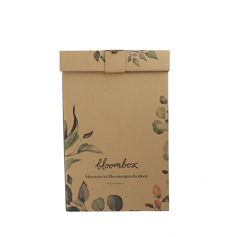 Lid Kraft Paper Flower Customized Handle Store Box – Food Bag and Shopping Bag price