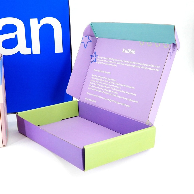 Mint Blue 280*200*60mm Custom Logo Printed Shirt Packaging E Flute Single Wall Paper Boxes – Corrugated Packaging Boxes and Cardboard Box Custom price