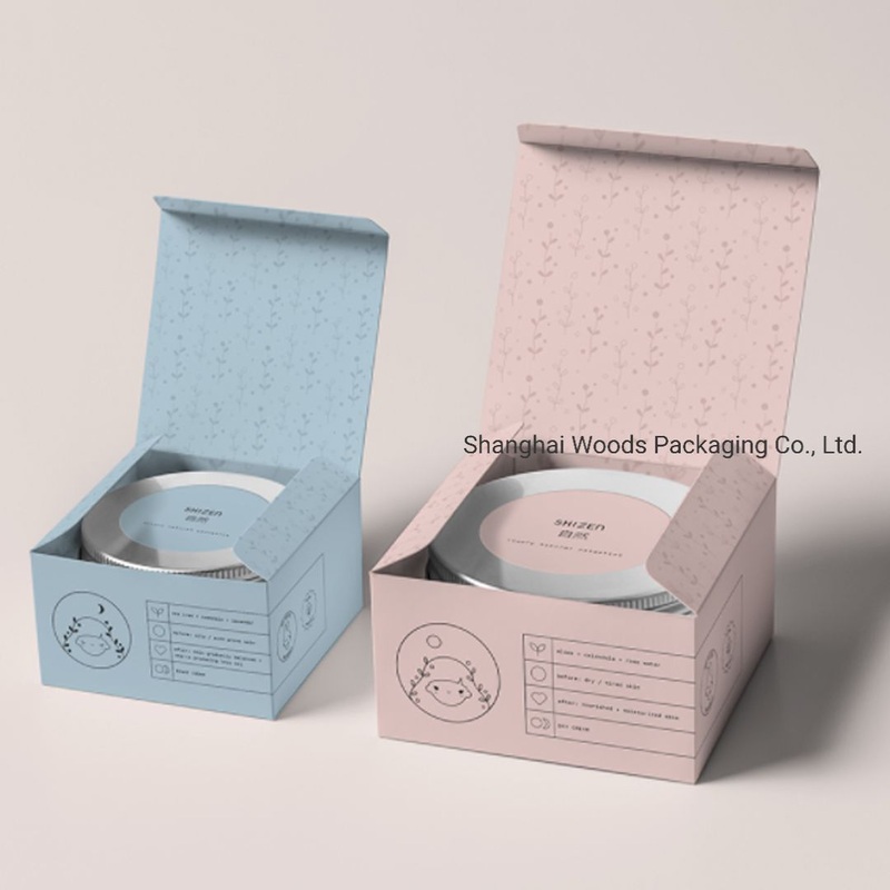 Pink and Blue Custom Luxury Cardboard Paper Box for Skincare Cosmetics Packaging Box Eco-Friendly Packaging Box – Custom Box and Shipping Box price