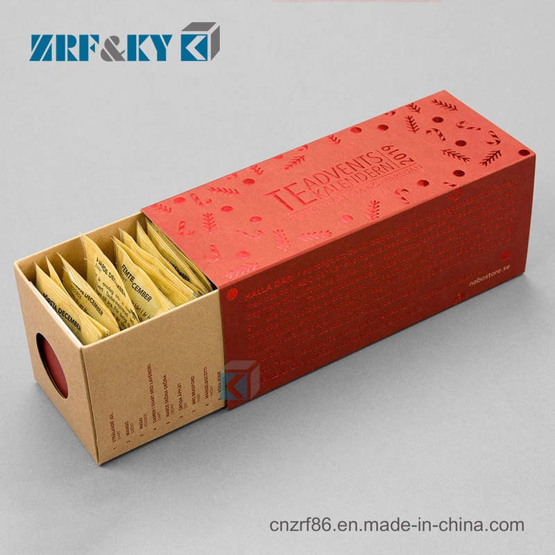 Custom Hot Stamping Golden Foil Divide Packaging Square Drawer Boxes – Custom Food Tea Packaging Box and Custom Health Care Shipping Packaging Gift Boxes price