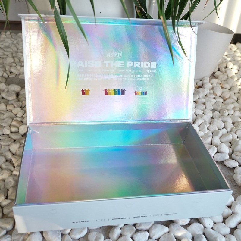 High Quality Custom Holographic Book Shape Folding Magnet Gift Box for Cosmetics – Packing Box and Cardboard Box price