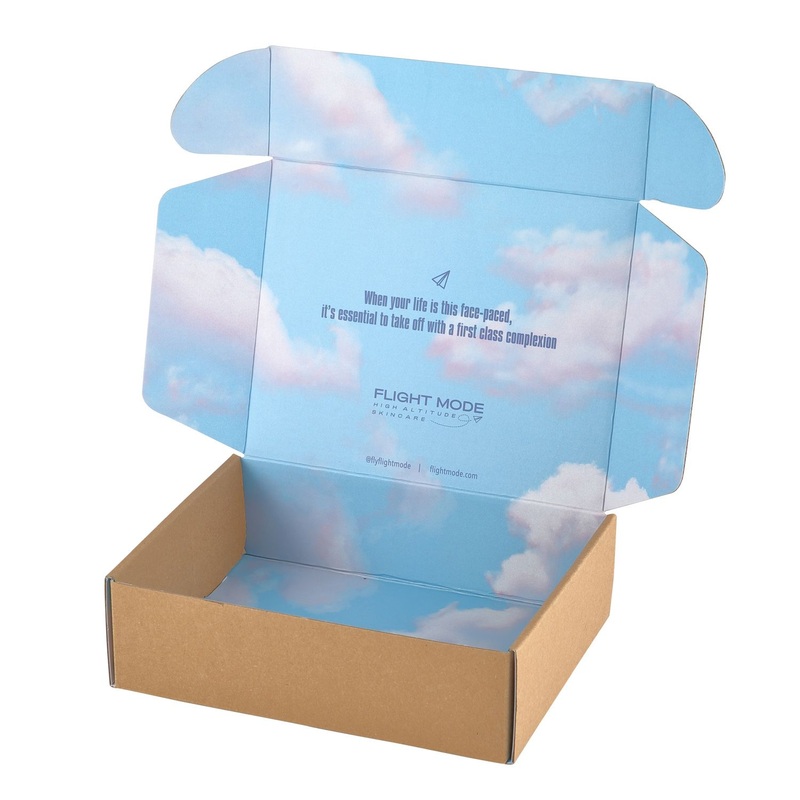 Wholesale Packaging Paper Corrugated Inside Printed Blue Mail Boxes – Inside Printed Boxes and Shipping Box price