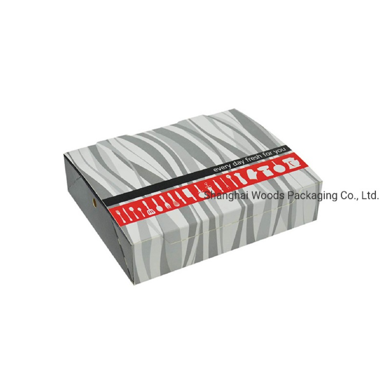 Custom Cheap Eco-Friendly Food Printed Personalised Corrugated Fries Hamburger Kraft Paper Pizza Boxes – Custom Box and Shipping Box price