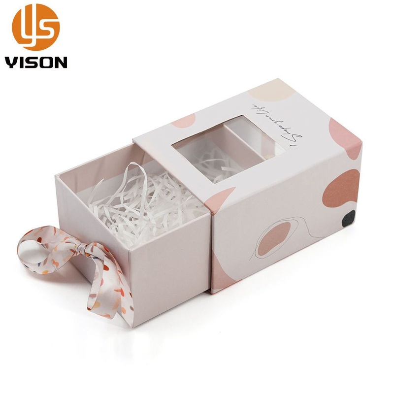 Cute Design Perfume Sliding Box Cover Rigid Cardboard Christmas Gift Box with Ribbon – Sliding Box and Christmas Gift Box price