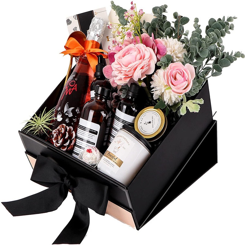 Luxury Black Color Water-Proof Birthday Gift Packaging Box with Ribbon – Gift Box and Packaging Box price