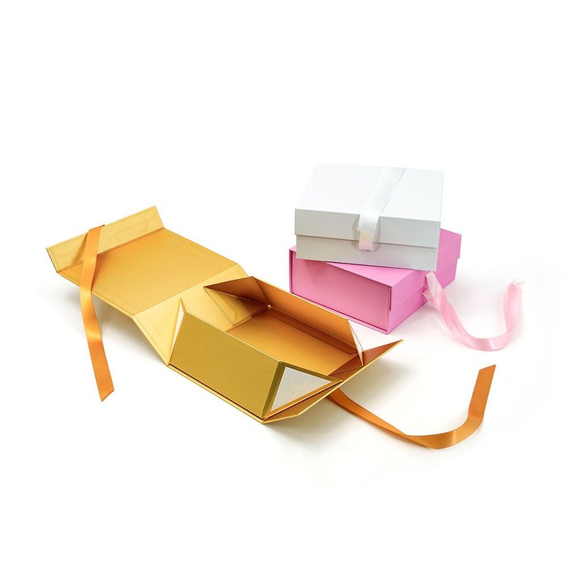Wholesale Packaging Folding Magnetic Closure Paper Box with Ribbon – Paper Box and Gift Box price