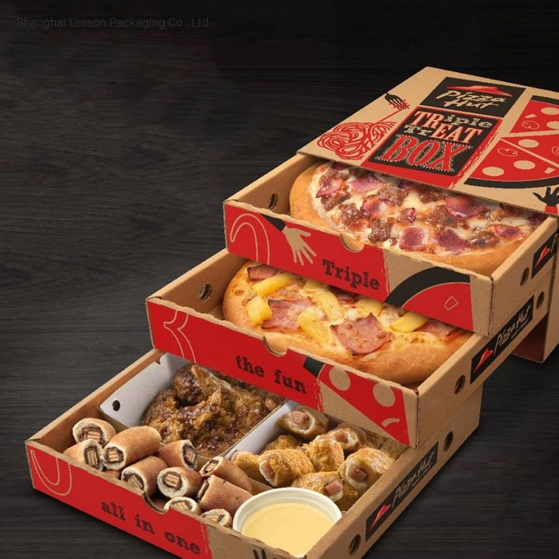 Free Sample Kraft Corrugated Octangle Shape Pizza Packaging Paper Box with Custom Logo – Cardboard Box and Custom Box price