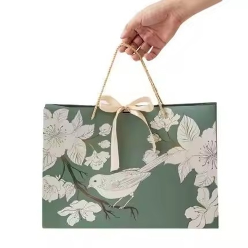 High Quality Eco-Friendly Art Paper Bag Cotton Handle Colored Kraft Gift Packaging Perfume Skin Care Features Ribbon Accessories – Manufacturer Wholesale and Custom Logo Bag price