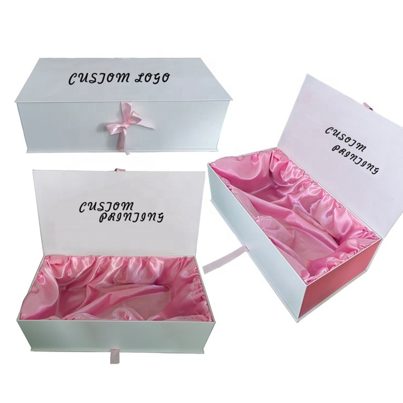 2024 Custom Luxury Hair Packaging Boxes Custom Black Paper Box Package Hair Wig Magnetic Gift Packaging Boxes with Logo – Wig Box and Wholesale Wig Box price