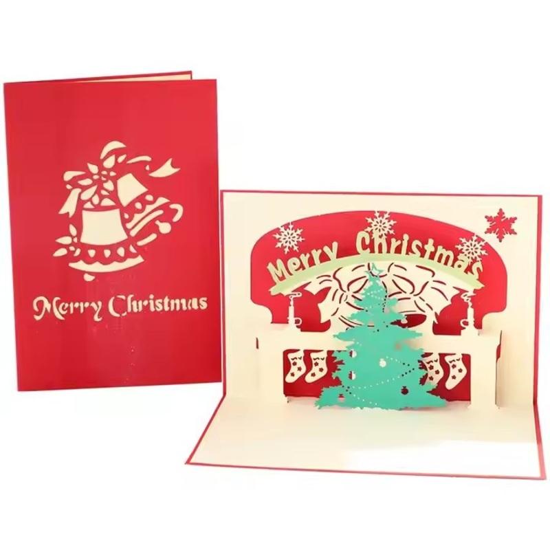 New Arrival Santa Claus 3D Pop-up Christmas Greeting Cards Customizable Factory Display Made From Durable Cardboard – Custom Card and Greeting Card price