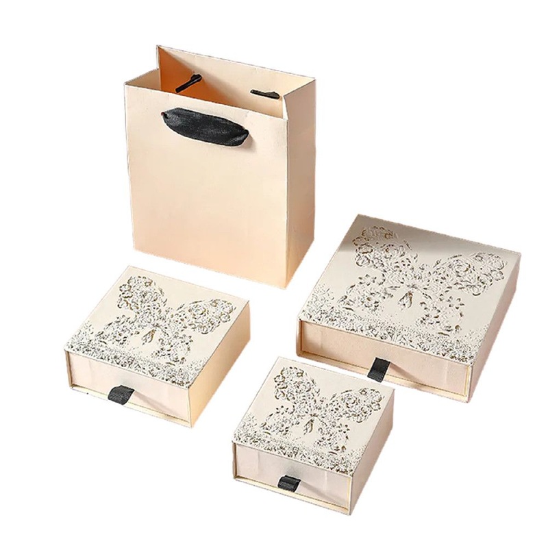 Creative Textured Ring and Necklace Gift Box Collection – Jewelry Box and Jewelry Packaging Box price