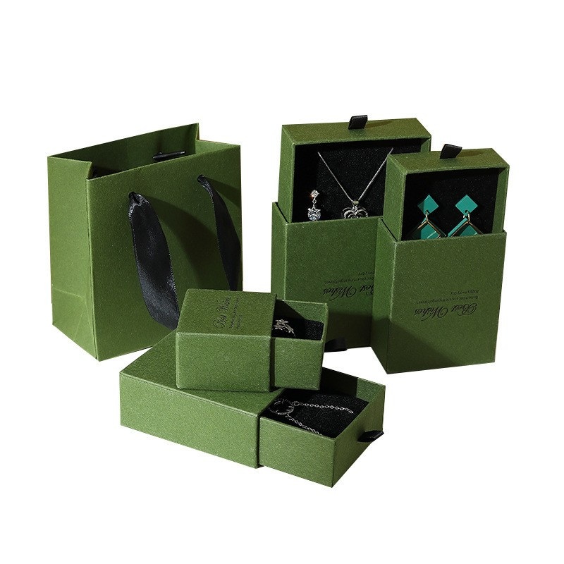 Low MOQ Hot Selling 120g Specialty Paper Rigid Cardboard Drawer Customized Jewelry Packaging Boxes with Sponge or PP Inner Box Drawer Box Manufacturer – Drawer Paper Box and Pull out Perfume Box price