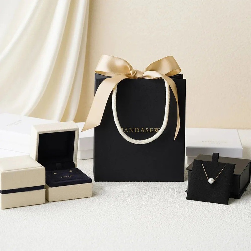 Luxury Custom Printed Black Paper Gift Bags with Ribbon Handles – Packaging Boxes for Bags and Packaging Box Bag price