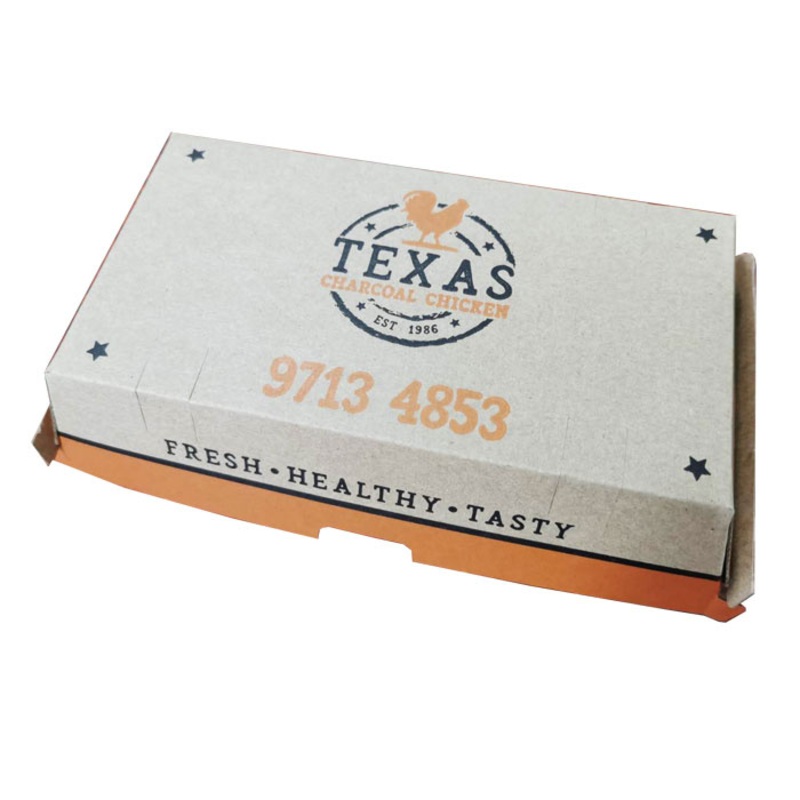 Printed Recycled Take Away French Fries Paper Boxes Fast Food Burger Hamburger Packaging Packaging Box – Paper Burger Box and Customized Box price