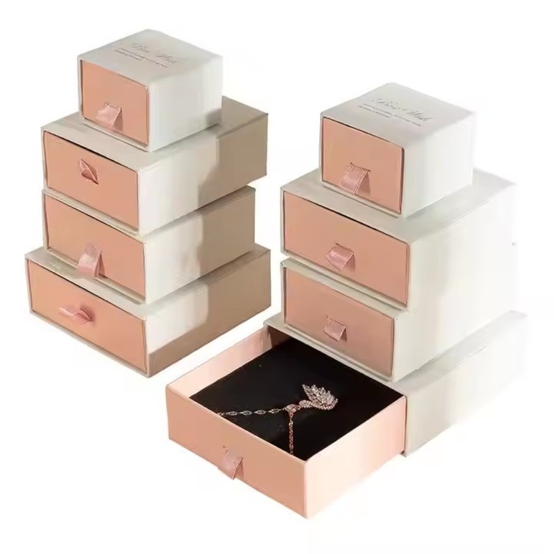 Cheap Luxury Jewelry Drawer Box for Valentines Day Custom Printed Matt Hot Foil Stamping for Rings Bracelets Packaging – Jewelry Packaging Box and Jewelry Box price