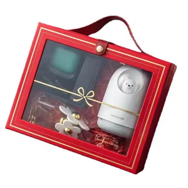 Customized Luxury Transparent Gift Box Cmyk Printing Bridesmaid Proposal Gift Box Set Wholesale Christmas Gift Box – Christmas Box and Gift Box with Window price