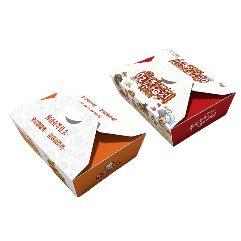 Eco Friendly Wholesale Cheap Food Grade Paper Sushi French Fries Fried Chicken Wings Burger Lunch Box – Lunch Box and Burger Box price