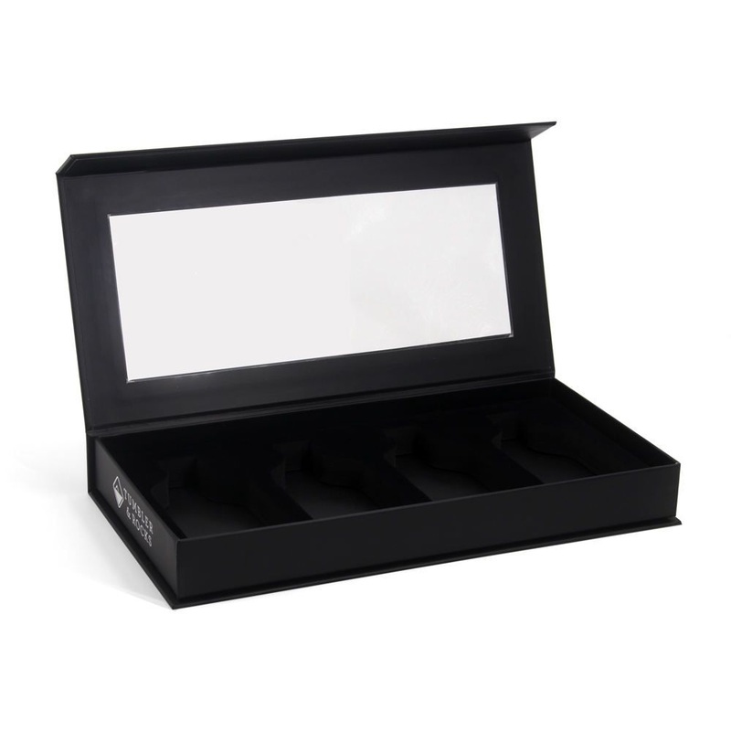 Customized Black Paper Cardboard Magnetic Packaging Gift Box with Transparent Clear PVC Window – Packaging Box with Clear PVC Window and Paper Box with Transparent Window price