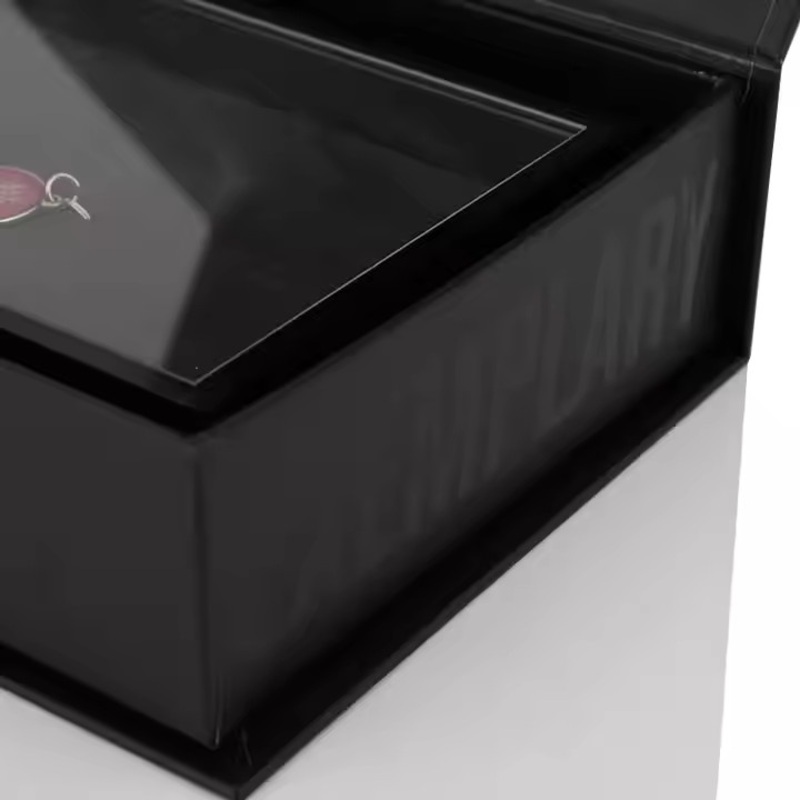 Recyclable OEM Custom Magnetic Closure Paper Cardboard Luxury Black Matte Magnetic Gift Box Packaging with Logo – Boite Fleur Ronde and Mariage price