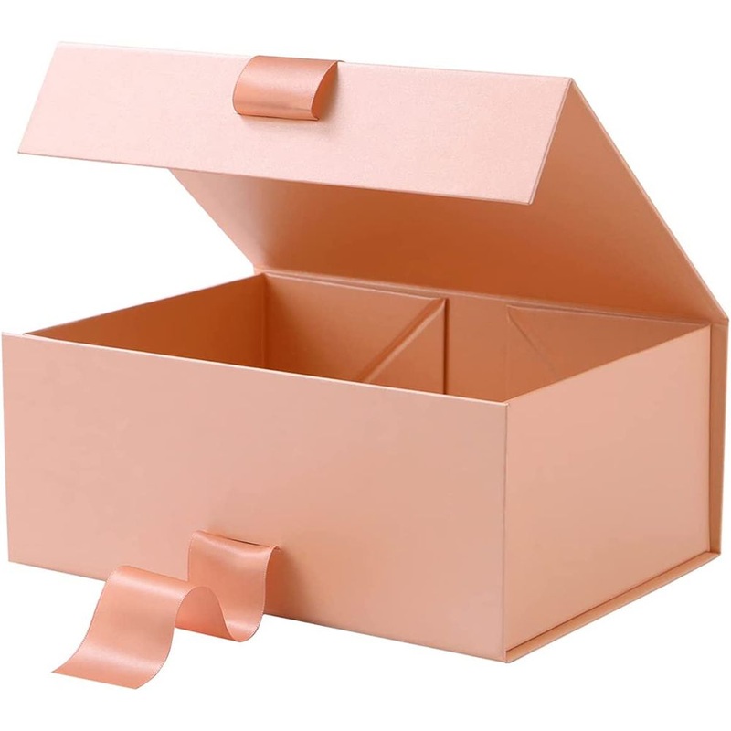 Rose Pink Magnetic Gift Box with Ribbon – Paper Mailer Box and Magnetic Gift Box price