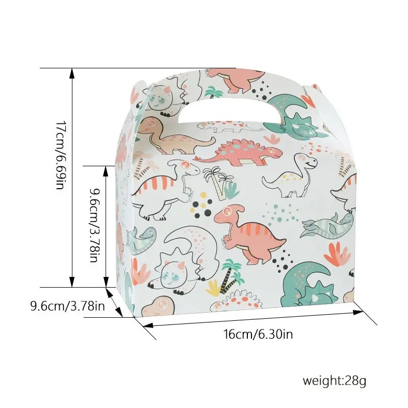 Wholesale Assorted Dinosaur Theme Gable Box for Baby Shower Party Event Decoration Candy Carrying Box Packaging Box Packaging Gift Box – Gift Boxes and Folding Box price