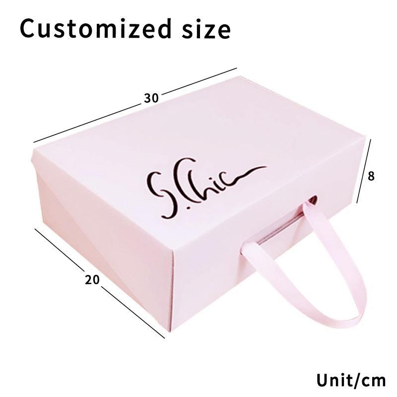 Wholesale Folding Clothing Shoes Case Box High Quality Custom Ecofriendly Corrugated Packaging Mailer Paper Box with Handle – Paper Box and Packaging Box price