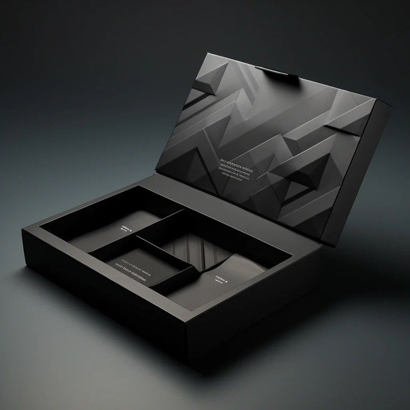 Custom Design Box Cardboard Black Magnetic Gift Box Luxury Cardboard Magnet Packaging Box – Book Shape Flip Color Box and Paper Gift Box price