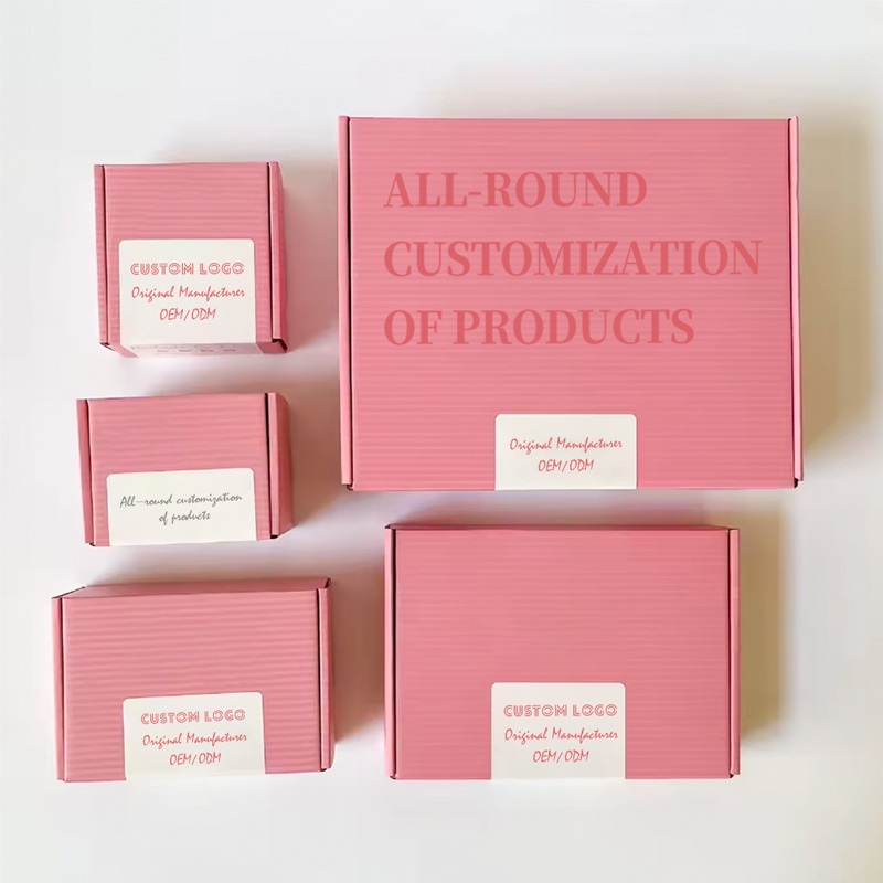 Pink Color Cosmetic Mailer Boxes Folding Corrugated Paper Gift Box Mailing Printed Custom Shipping Boxes with Logo Packaging – Cosmetic Packaging Box and Paper Box price
