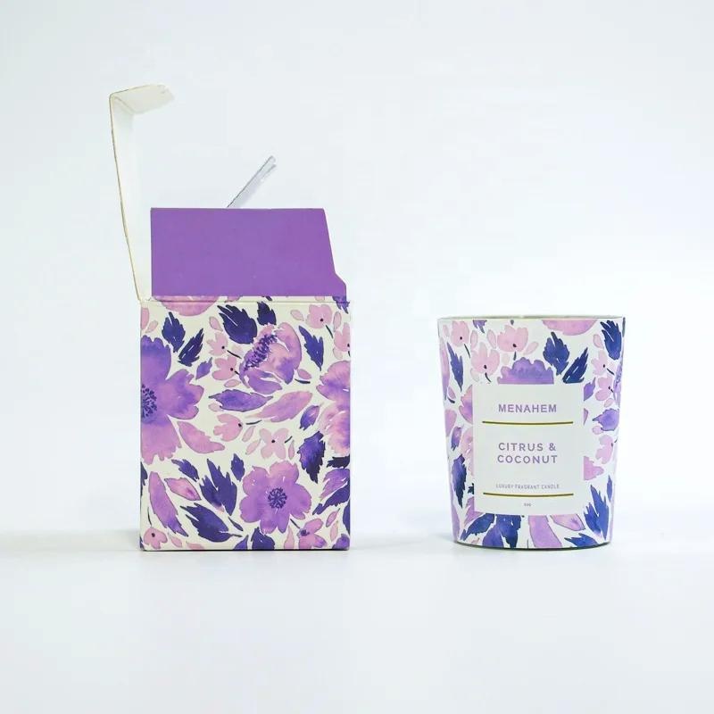 Reusable Candle Transportation Packaging Paper Box Customized Hot Stamping Logo High-End Brand Aromatherapy Gift Paper Box – Paper Box and Gift Paper Box price