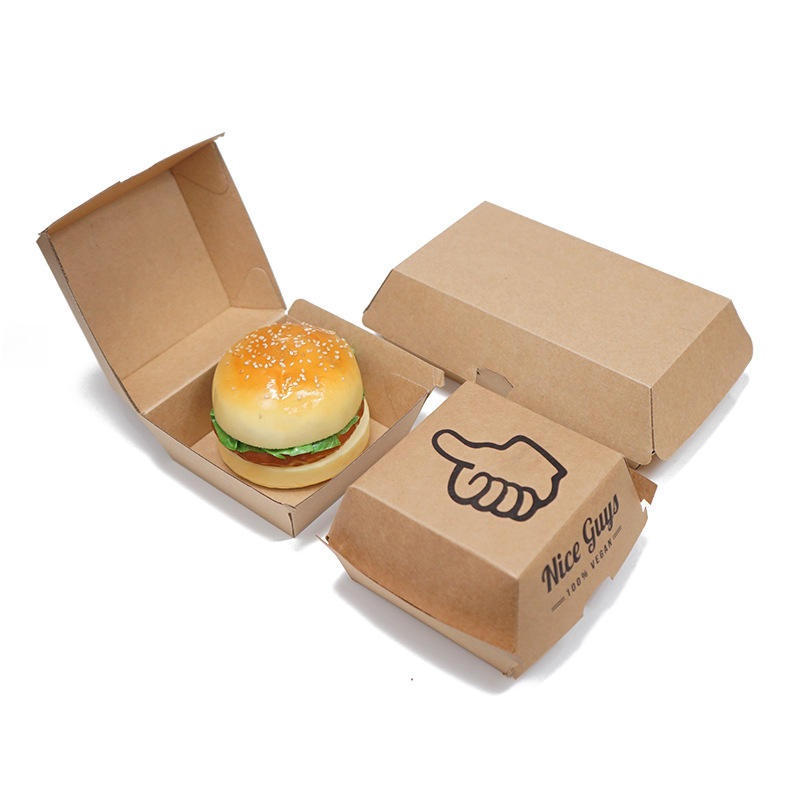 Wholesale Cardboard Take Away Food Box for Burger Personalized Hamburger Burger Boxes Paper Hamburger Boxes – Paper Hamburger Boxes and Cardboard Take Away Food Box price