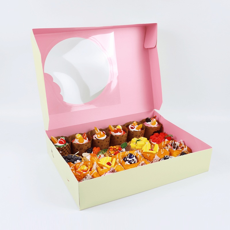 with Transparent Window Cup Cake Boxes Donuts Cookies Cakes and Sweet Boxes – Donuts Cookies Cakes and Sweet Boxes and Windows Cake Box price