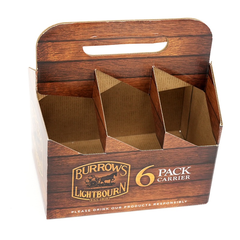 Cardboard Gift Box Wholesale Luxury Portable Wine Two/Six Bottles Paper Box with Handle – Custom Box and Food Box price