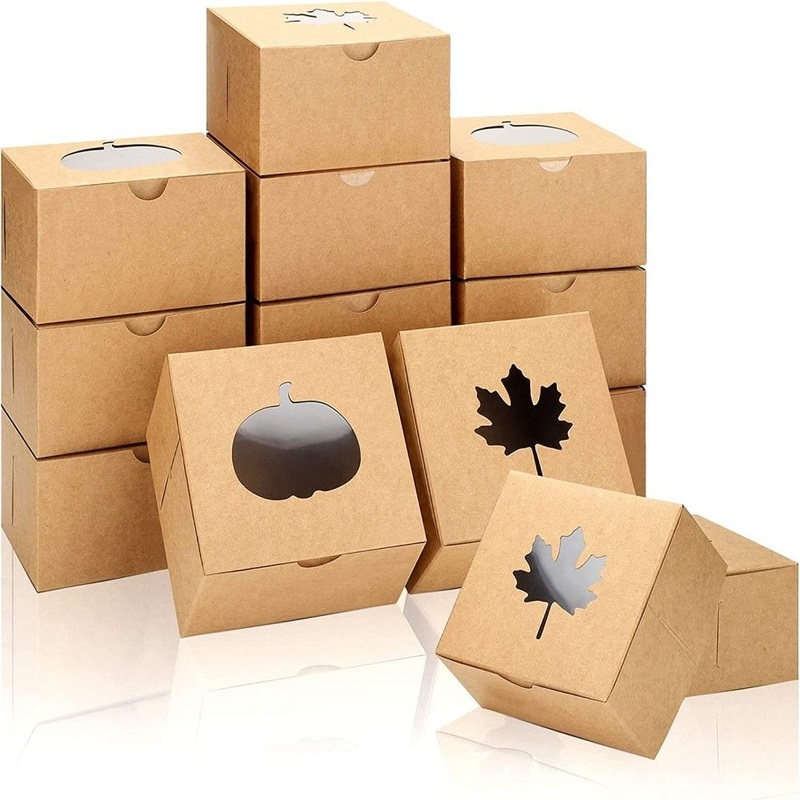 Eco Friendly Kraft Paper Gift Box with Shaped Window – Paper Box and Printed Box price