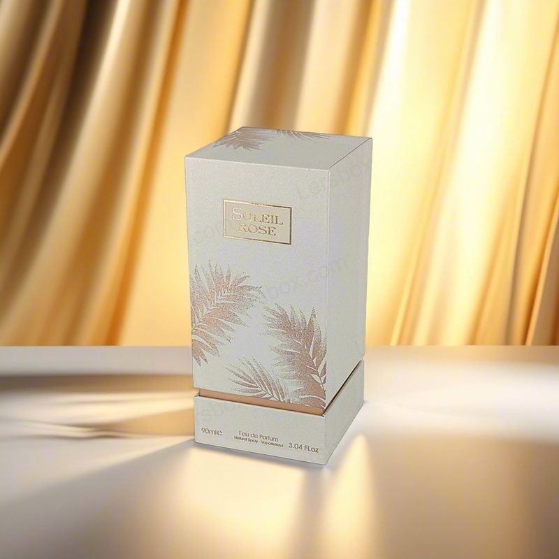 High End Cardboard Custom Textured Printing Luxury Perfume Paper Packaging Box with Lid and Bottom – Perfume Box and Storage Box price