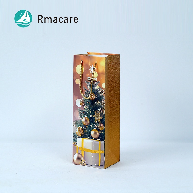 Personalized Logo Printing Recyclable Paper Gift Bag for Wine Packaging – Christmas Bags and Gift Bag price
