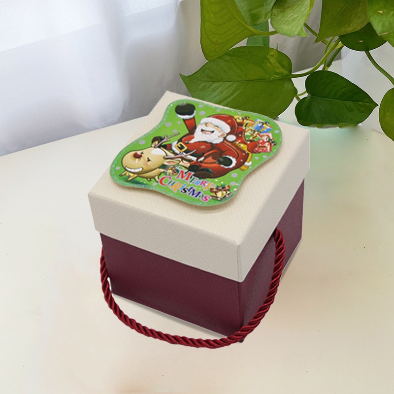 Printing Customzied Christmas OEM ODM PU Handle Cardboard Paper Gift Box – Paper Gift Box and Christmas Gift Box price