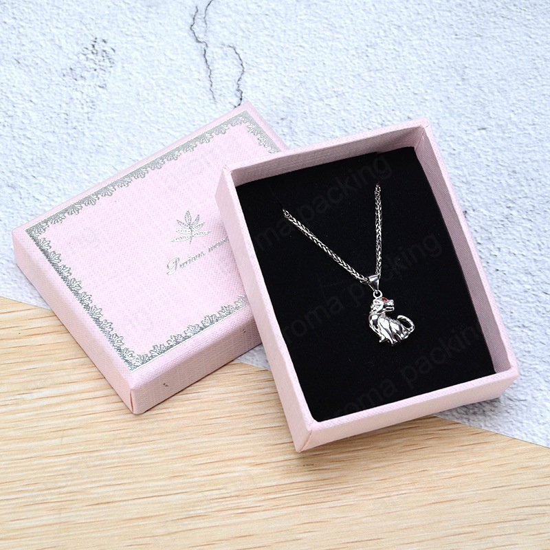 Wholesale Luxury Custom Logo Small Cardboard Jewelry Storage Packaging Paper Box – Pink Jewelry Box and High Quality Packaging price