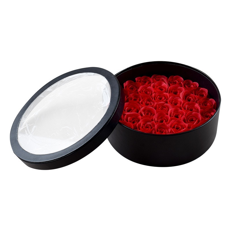 Wholesale Packaging Hat Boxes Cardboard Round Cylinder Tube Valentine S Day Wedding Flower Box with Clear PVC Window – Paper Gift Box and Paper Box price